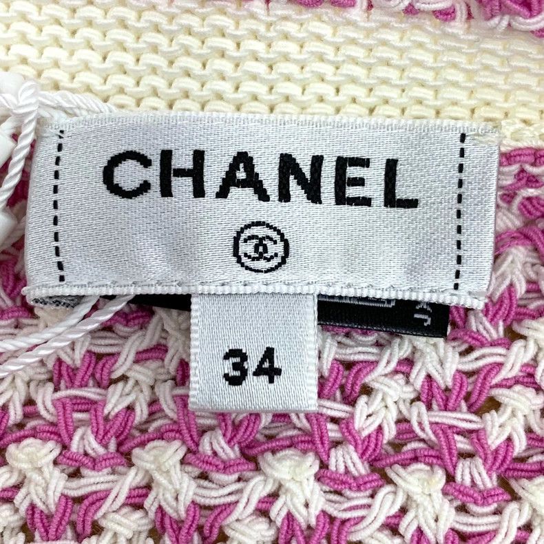 Chanel Pink Sleeveless Knit Dress by Chanel-dmc Size XS / US 0-2 / IT 36-38 - 6 Thumbnail