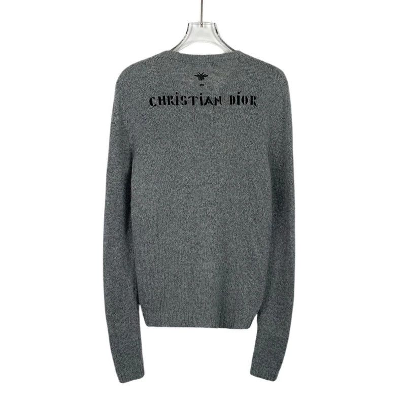 Dior Christian Dior Grey Animal Embroidered Sweater-dmc Size US S / EU 44-46 / 1 - 2 Thumbnail