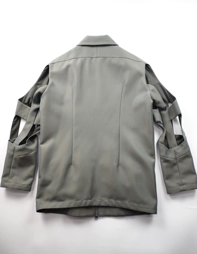 Kiko Kostadinov Grey Wool Blend Gradient Jacket from Kiko-dmc Size US S / EU 44-46 / 1 - 2 Thumbnail