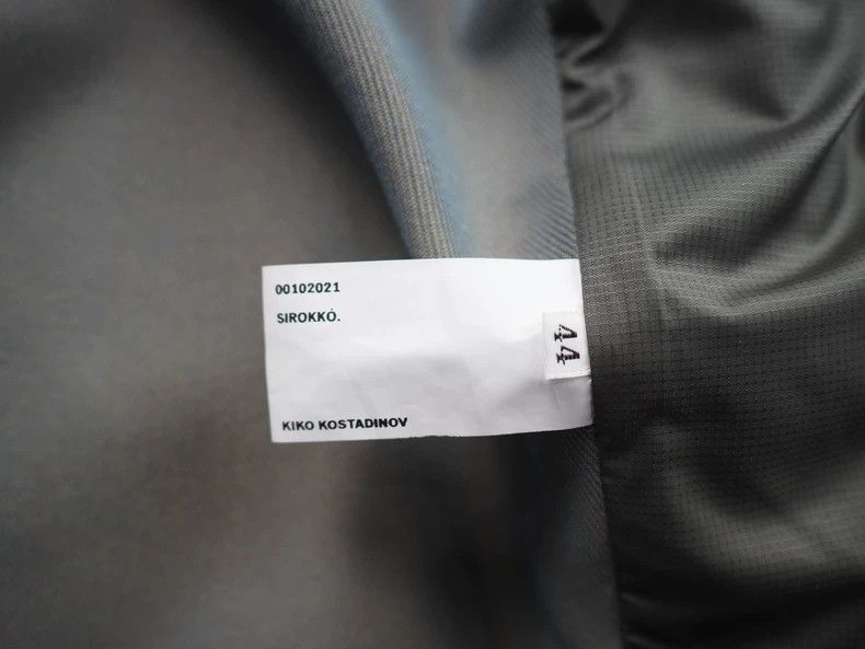 Kiko Kostadinov Grey Wool Blend Gradient Jacket from Kiko-dmc Size US S / EU 44-46 / 1 - 6 Thumbnail