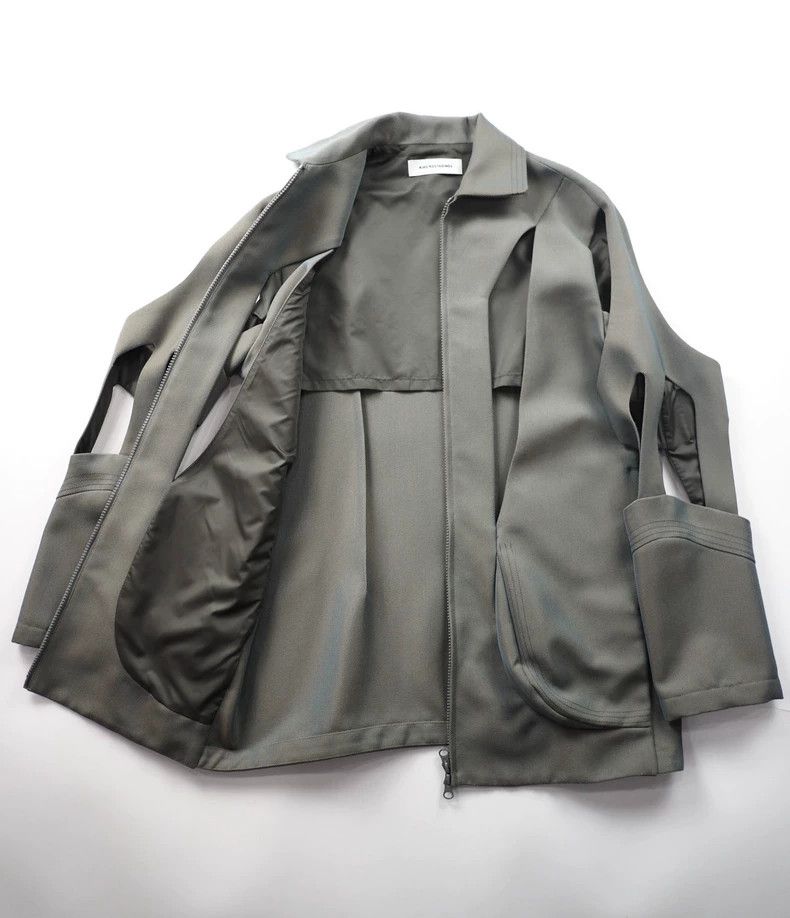 Kiko Kostadinov Grey Wool Blend Gradient Jacket from Kiko-dmc Size US S / EU 44-46 / 1 - 3 Thumbnail