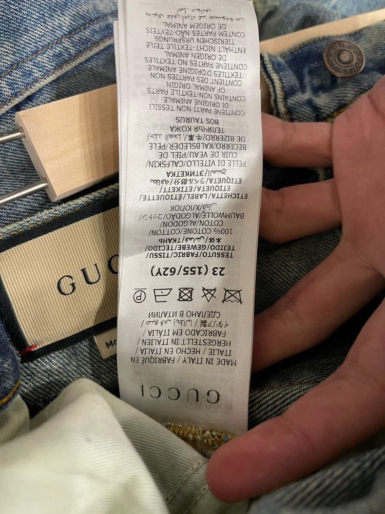 Gucci Gucci Distressed Straight Leg Denim Pants-dmc Size US 26 / EU 42 - 6 Thumbnail