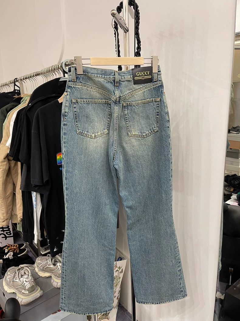 Gucci Gucci Distressed Straight Leg Denim Pants-dmc Size US 26 / EU 42 - 3 Thumbnail