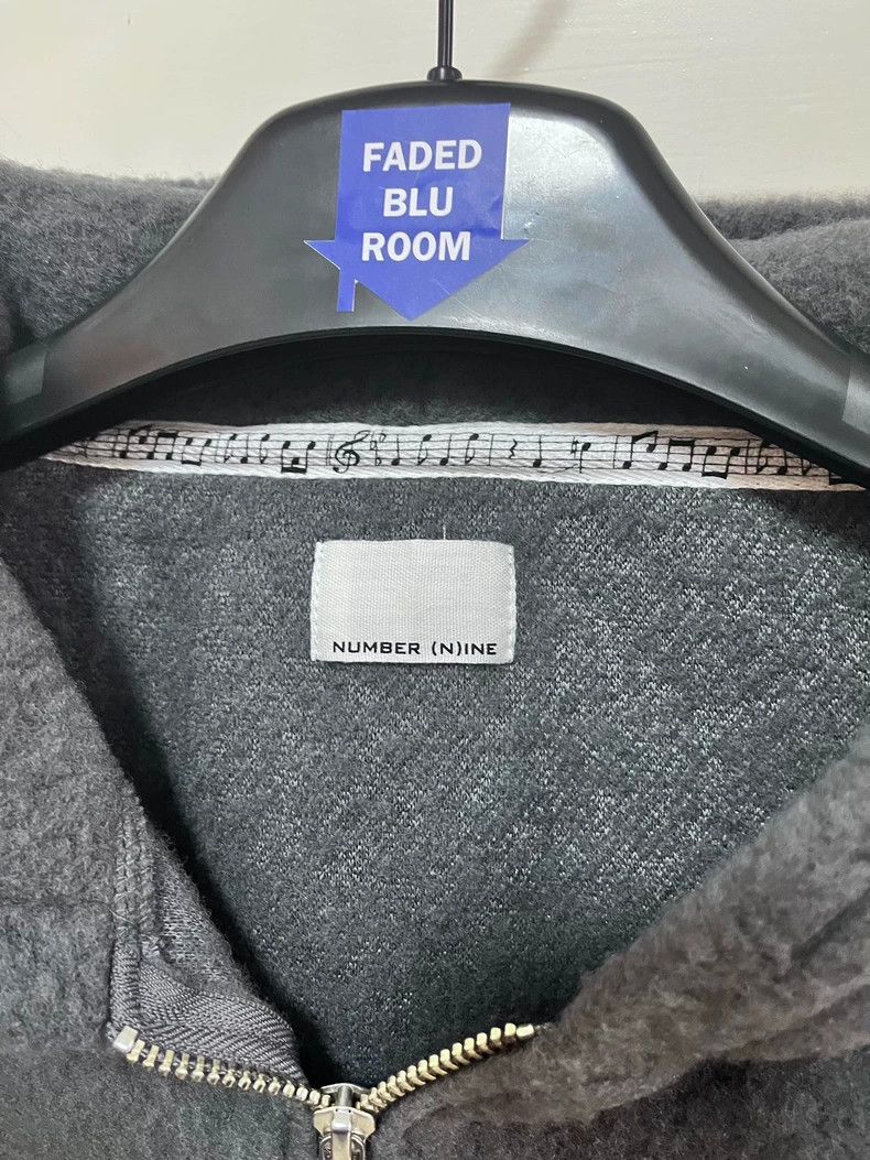 Number (N)ine Thick Fleece Zip-Up Hoodie with Embroidery-dmc Size US S / EU 44-46 / 1 - 3 Thumbnail
