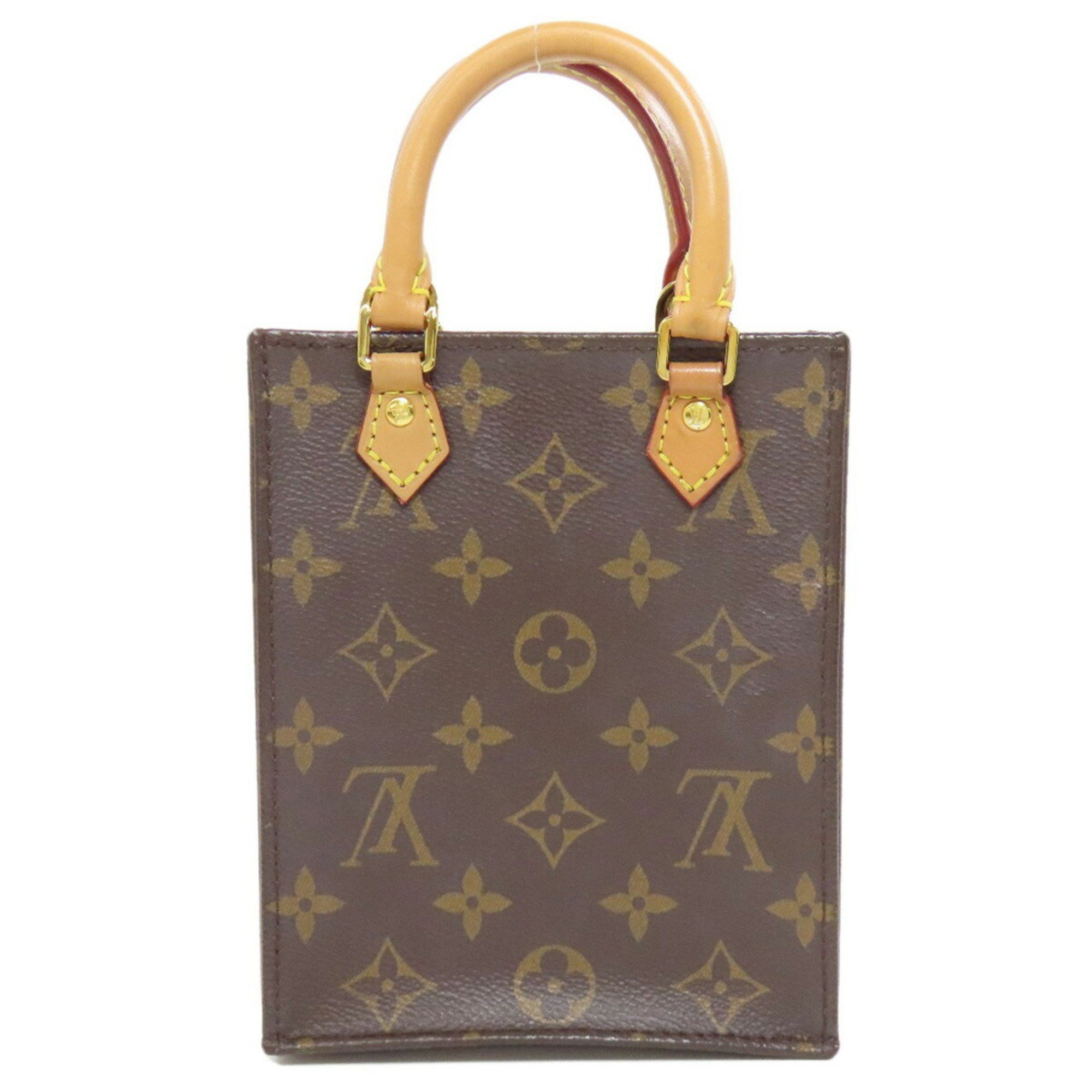 Louis Vuitton M69442 Petite Sac Plat Handbag Monogram Canvas Women's