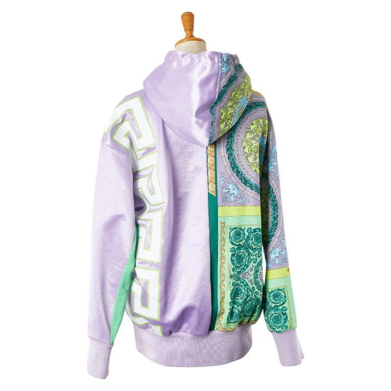 Versace Versace Versace Cotton Polyester Allover Pattern Zip-up Hoodie Cotton Sweatshirts & Hoodies Size ONE SIZE - 2 Thumbnail