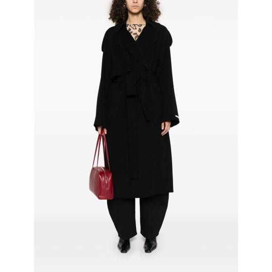 Sportmax SPORTMAX Women Coats FIORE 747 013 BLACK Size XS / US 0-2 / IT 36-38 - 5 Thumbnail