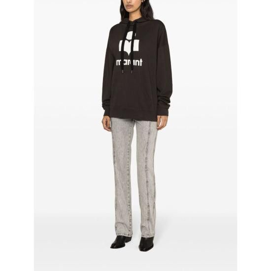 Isabel Marant Etoile ISABEL MARANT ETOILE Women Hoodies B1M12E SW0001FA FKEC BLACK Size S / US 4 / IT 40 - 4 Thumbnail