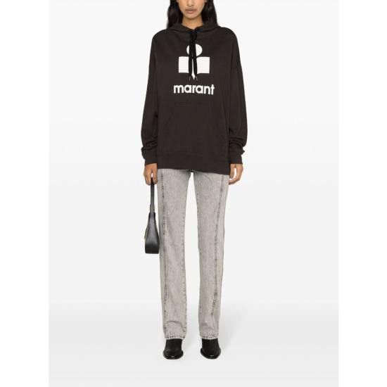 Isabel Marant Etoile ISABEL MARANT ETOILE Women Hoodies B1M12E SW0001FA FKEC BLACK Size S / US 4 / IT 40 - 3 Thumbnail
