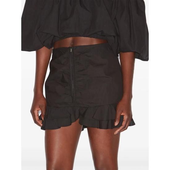 Isabel Marant Etoile ISABEL MARANT ETOILE Women Mid Skirts C1J06E JU0301FA 01BK BLACK Size 26" / US 2 / IT 38 - 2 Thumbnail