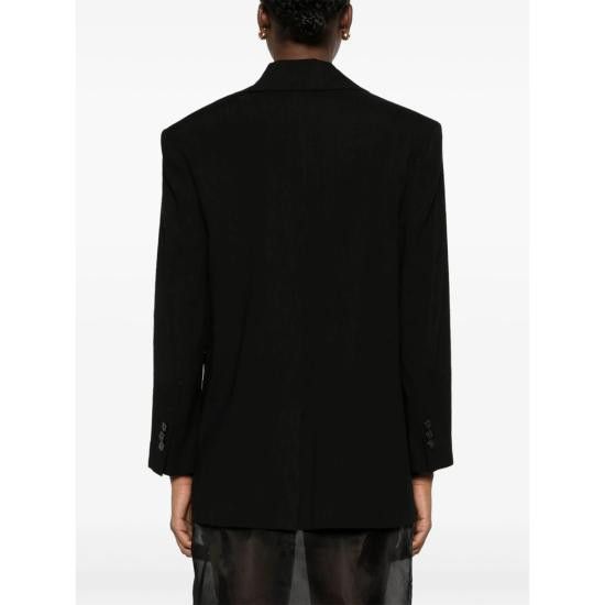 Marella MARELLA Women Suit Jackets 284 OVER 004 BLACK Size XS / US 0-2 / IT 36-38 - 5 Thumbnail