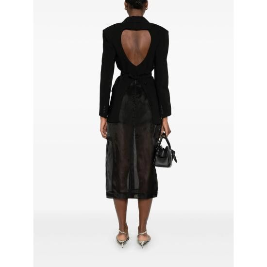 Marella MARELLA Women Suit Jackets 262 CUTOUT 003 BLACK Size XS / US 0-2 / IT 36-38 - 5 Thumbnail