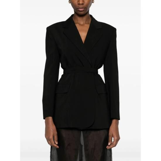 Marella MARELLA Women Suit Jackets 262 CUTOUT 003 BLACK Size XS / US 0-2 / IT 36-38 - 3 Thumbnail