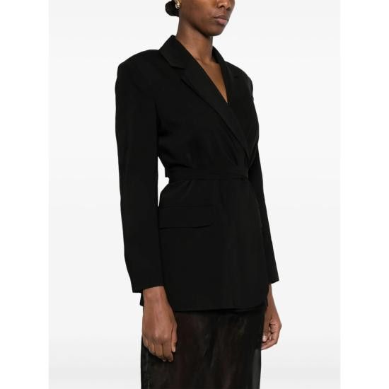 Marella MARELLA Women Suit Jackets 262 CUTOUT 003 BLACK Size XS / US 0-2 / IT 36-38 - 4 Thumbnail
