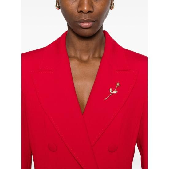 Marella MARELLA Women Suit Jackets 312 WAISTED 003 RED Size S / US 4 / IT 40 - 4 Thumbnail