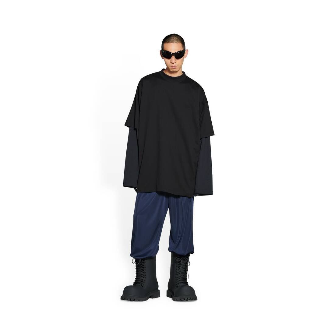 Balenciaga Oversized L/S T-Shirt Black/White Size US XL / EU 56 / 4 - 3 Thumbnail