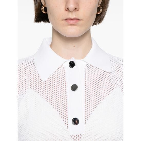 Sportmax SPORTMAX Women Polo Shirts CASTA 137 001 WHITE Size S / US 4 / IT 40 - 5 Thumbnail