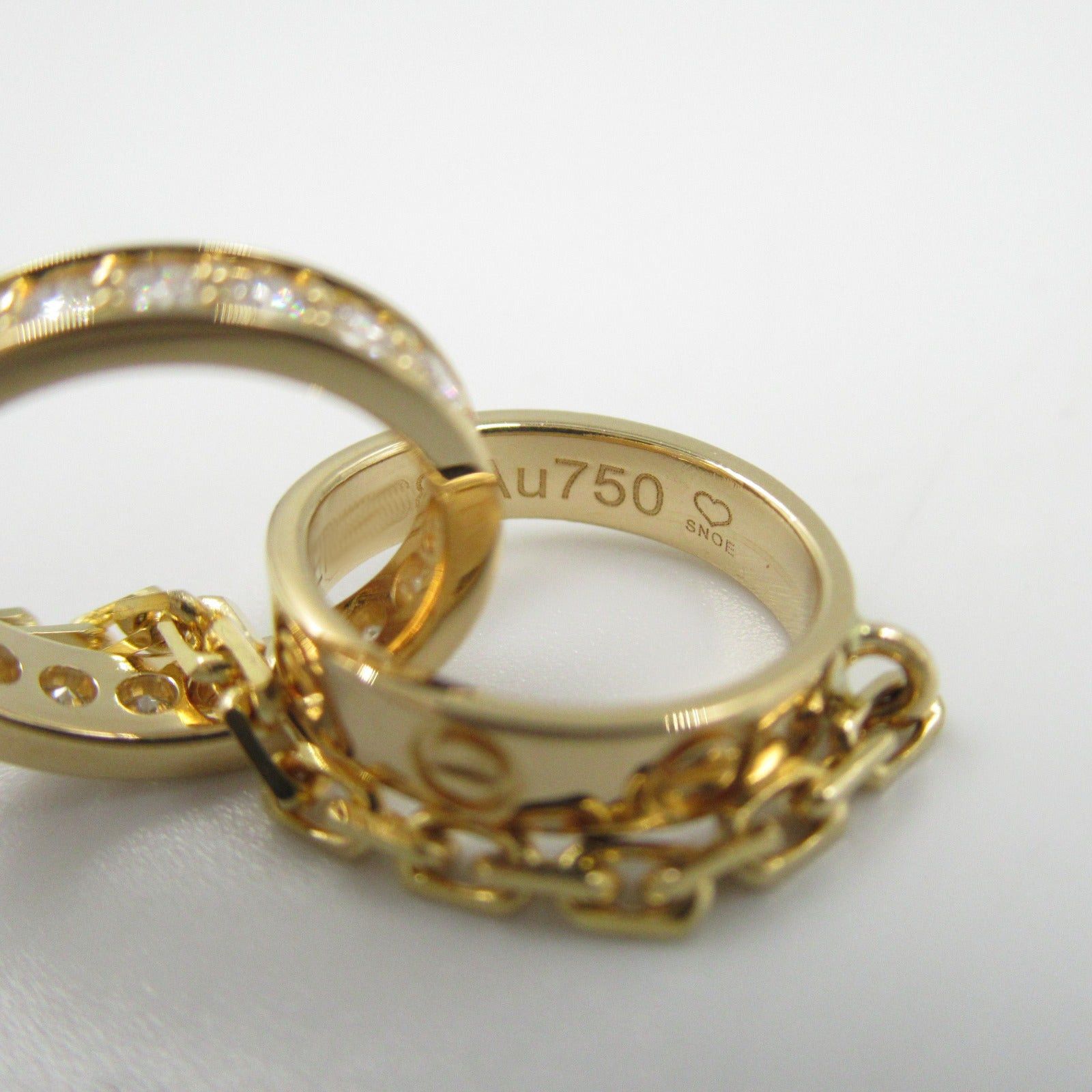 Cartier Cartier Baby Love Necklace Diamond K18 (Yellow Gold) Clear Size ONE SIZE - 5 Thumbnail