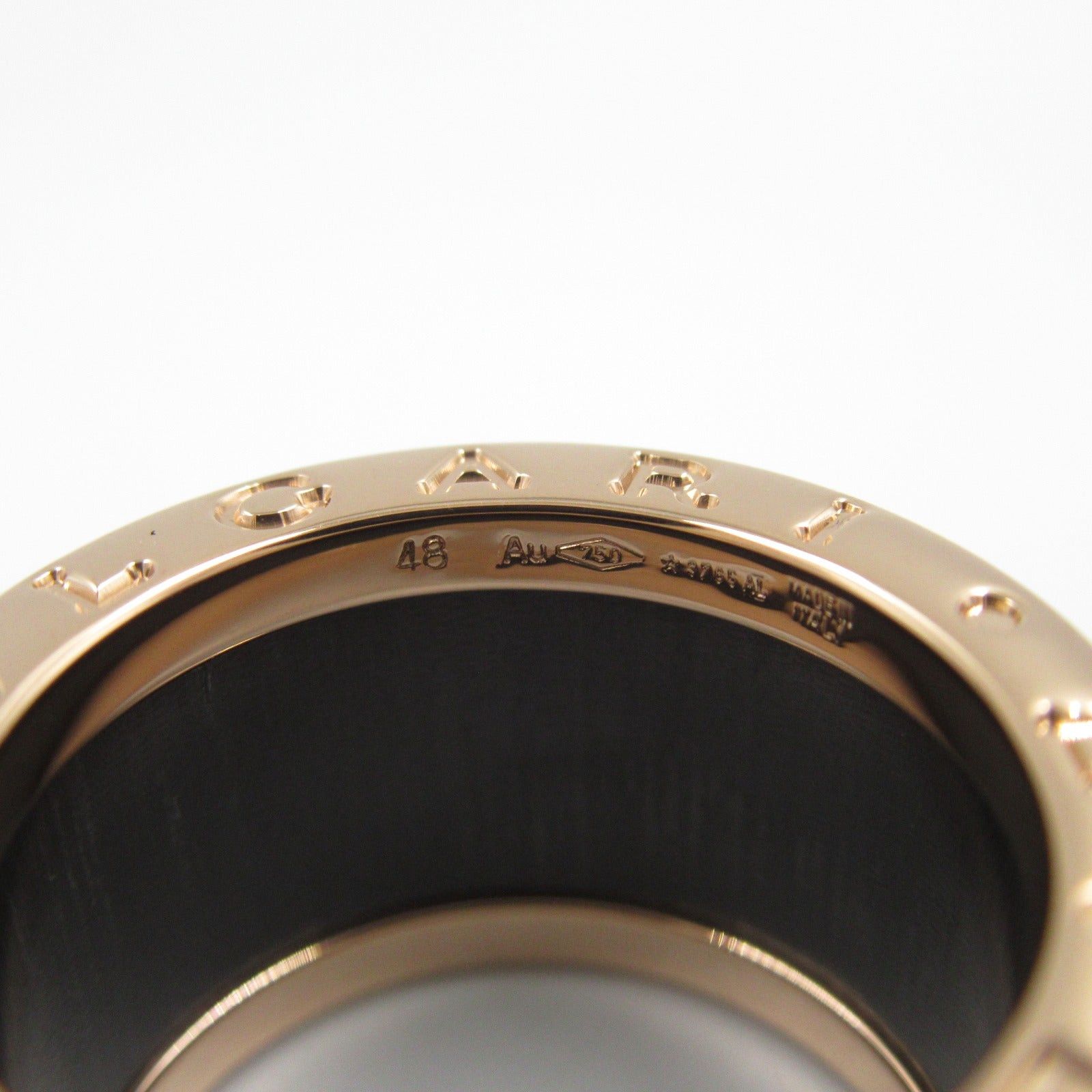 Bvlgari Bvlgari B Zero One Ring Ceramic K18Pg (Pink Gold) Brown Size ONE SIZE - 4 Thumbnail