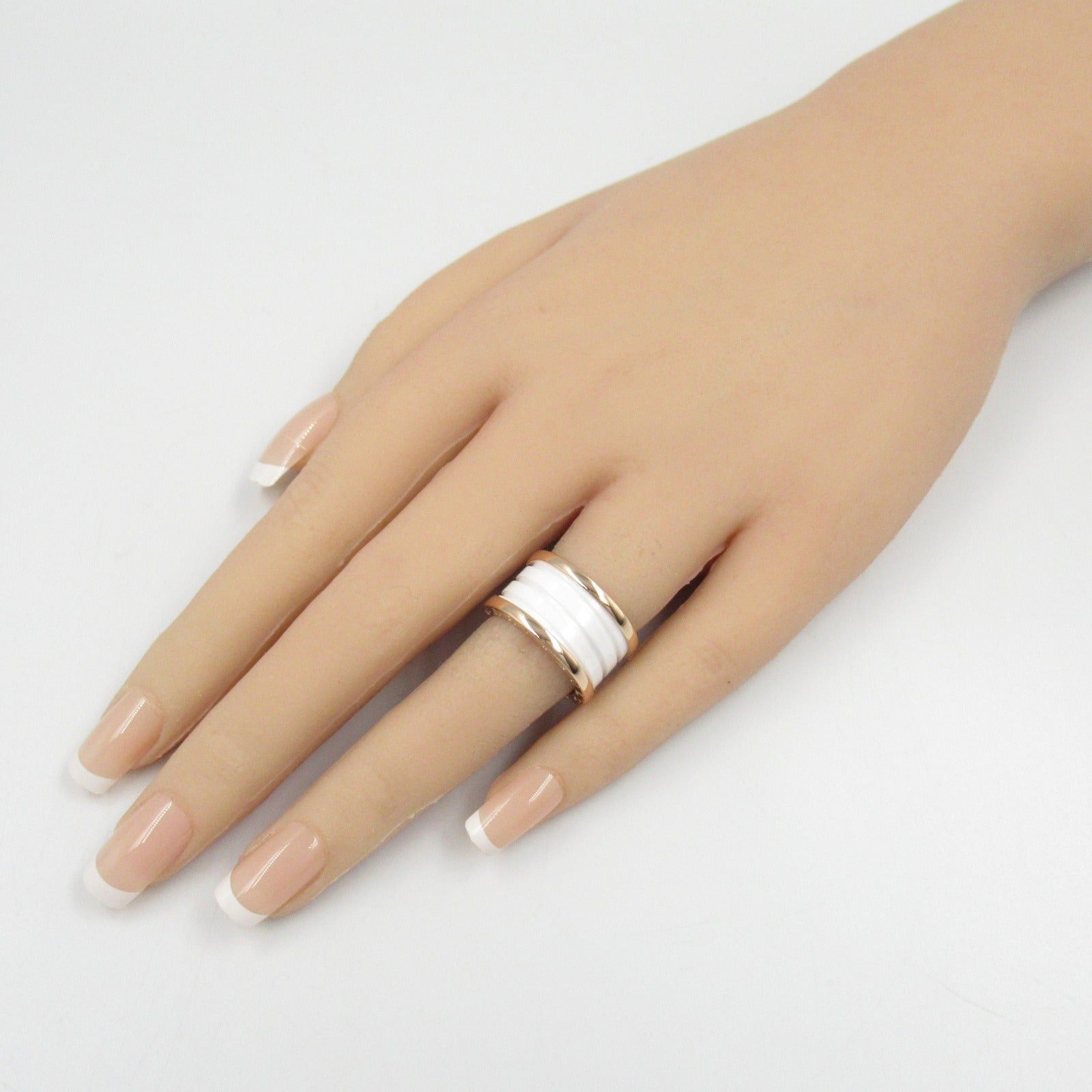 Bvlgari Bvlgari B Zero One Ring Ceramic K18Pg (Pink Gold) White Size ONE SIZE - 7 Thumbnail