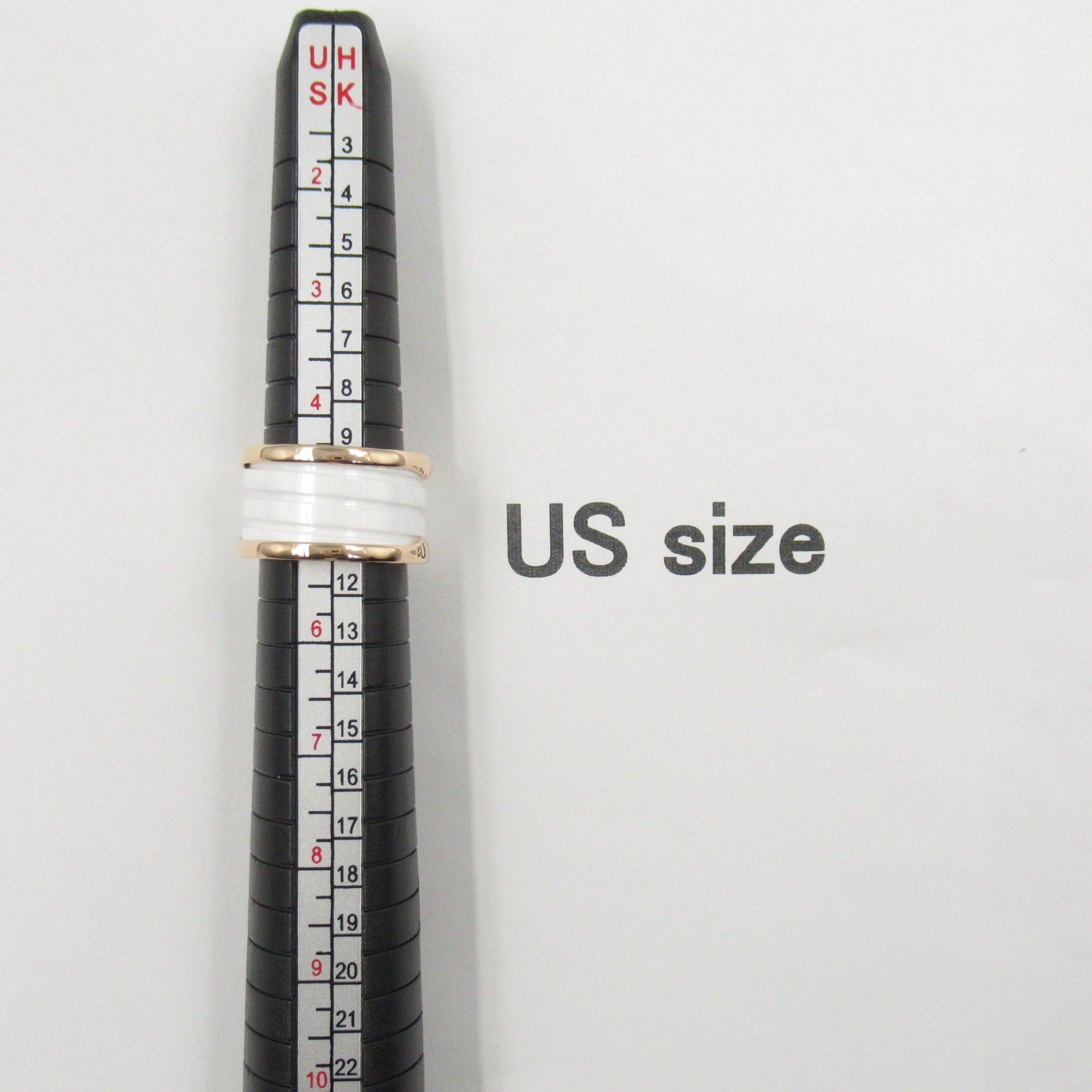 Bvlgari Bvlgari B Zero One Ring Ceramic K18Pg (Pink Gold) White Size ONE SIZE - 6 Thumbnail