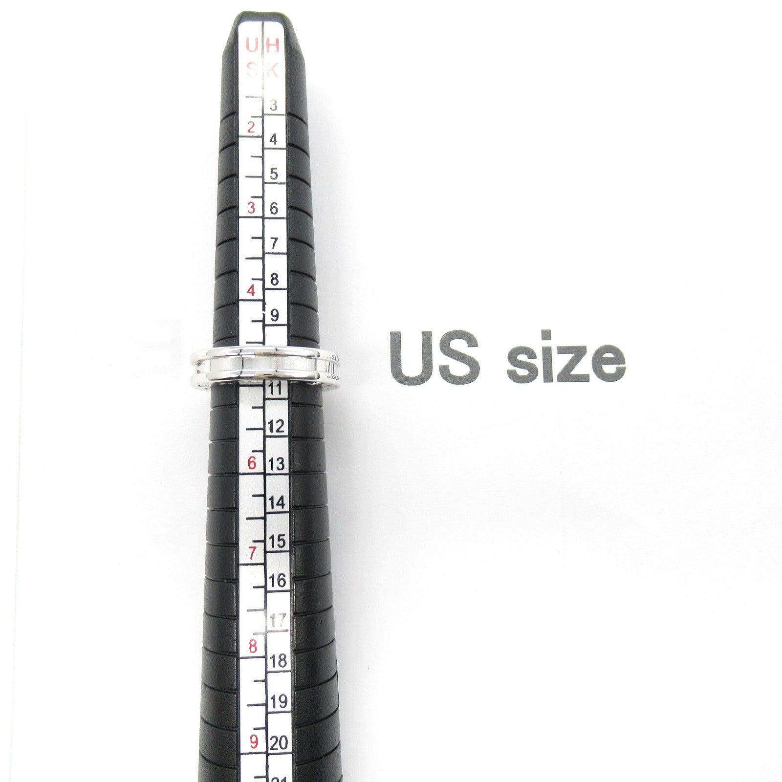 Bvlgari Bvlgari B Zero One Ring 1Belt K18Wg (White Gold) Silver Size ONE SIZE - 8 Thumbnail