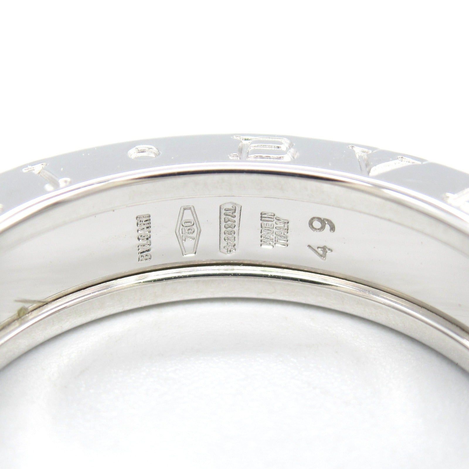 Bvlgari Bvlgari B Zero One Ring 1Belt K18Wg (White Gold) Silver Size ONE SIZE - 5 Thumbnail