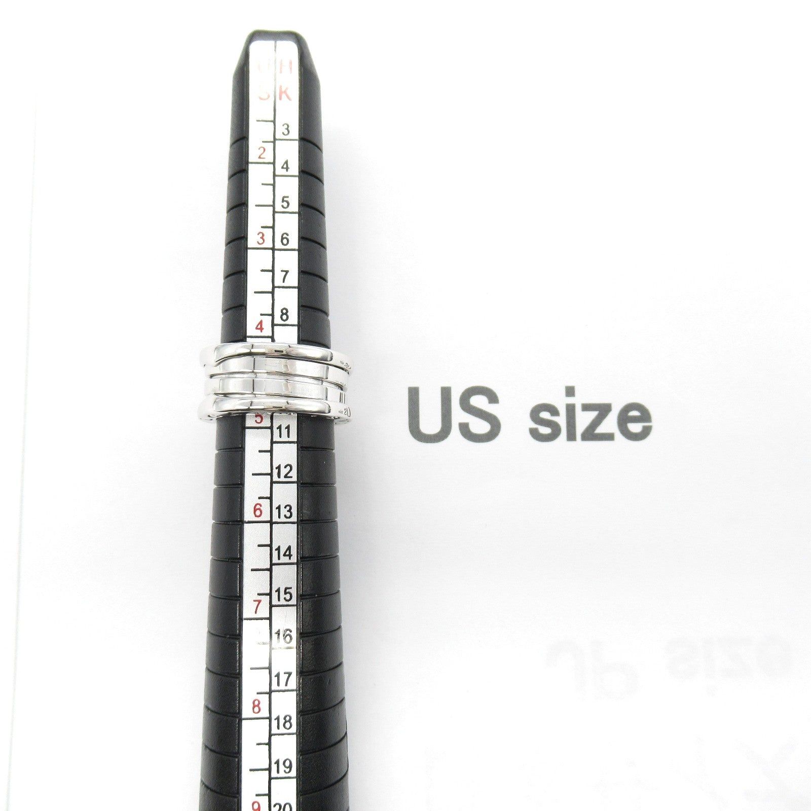Bvlgari Bvlgari B Zero One Ring K18Wg (White Gold) Silver Size ONE SIZE - 7 Thumbnail