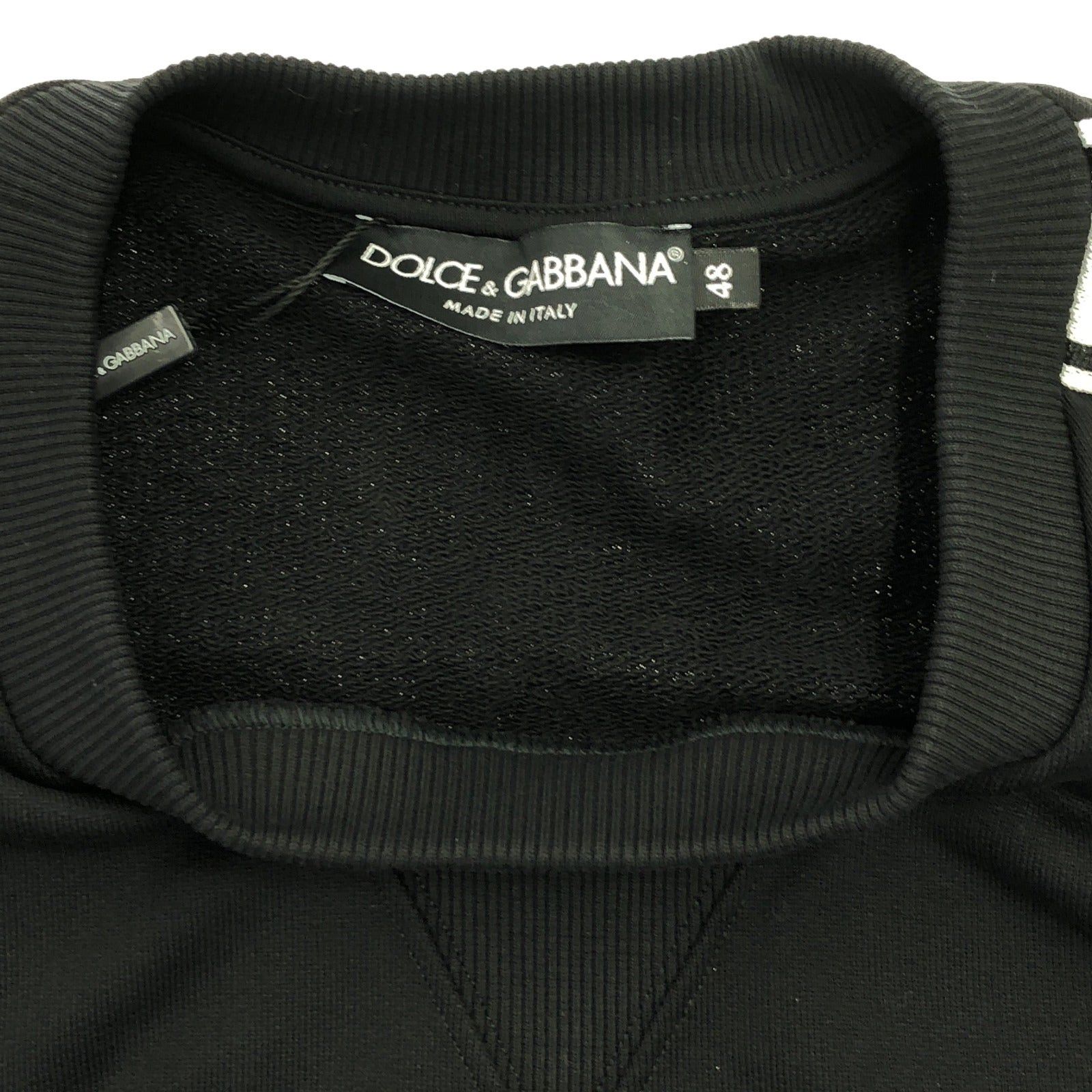 Dolce & Gabbana Dolce Gabbana Sweat Sweatshirt Cotton Black Size ONE SIZE - 7 Thumbnail