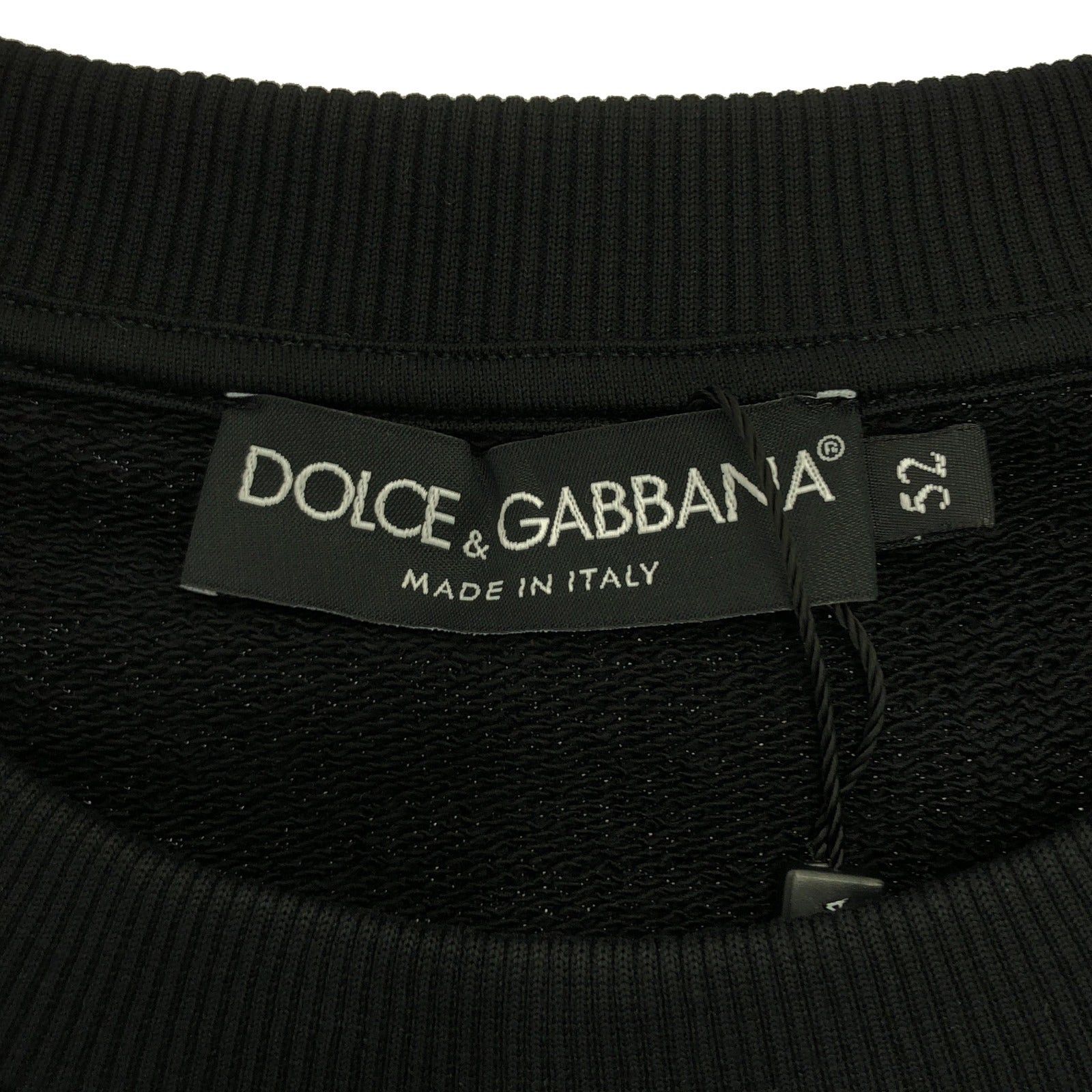 Dolce & Gabbana Dolce Gabbana Sweat Sweatshirt Cotton Black Size ONE SIZE - 4 Thumbnail