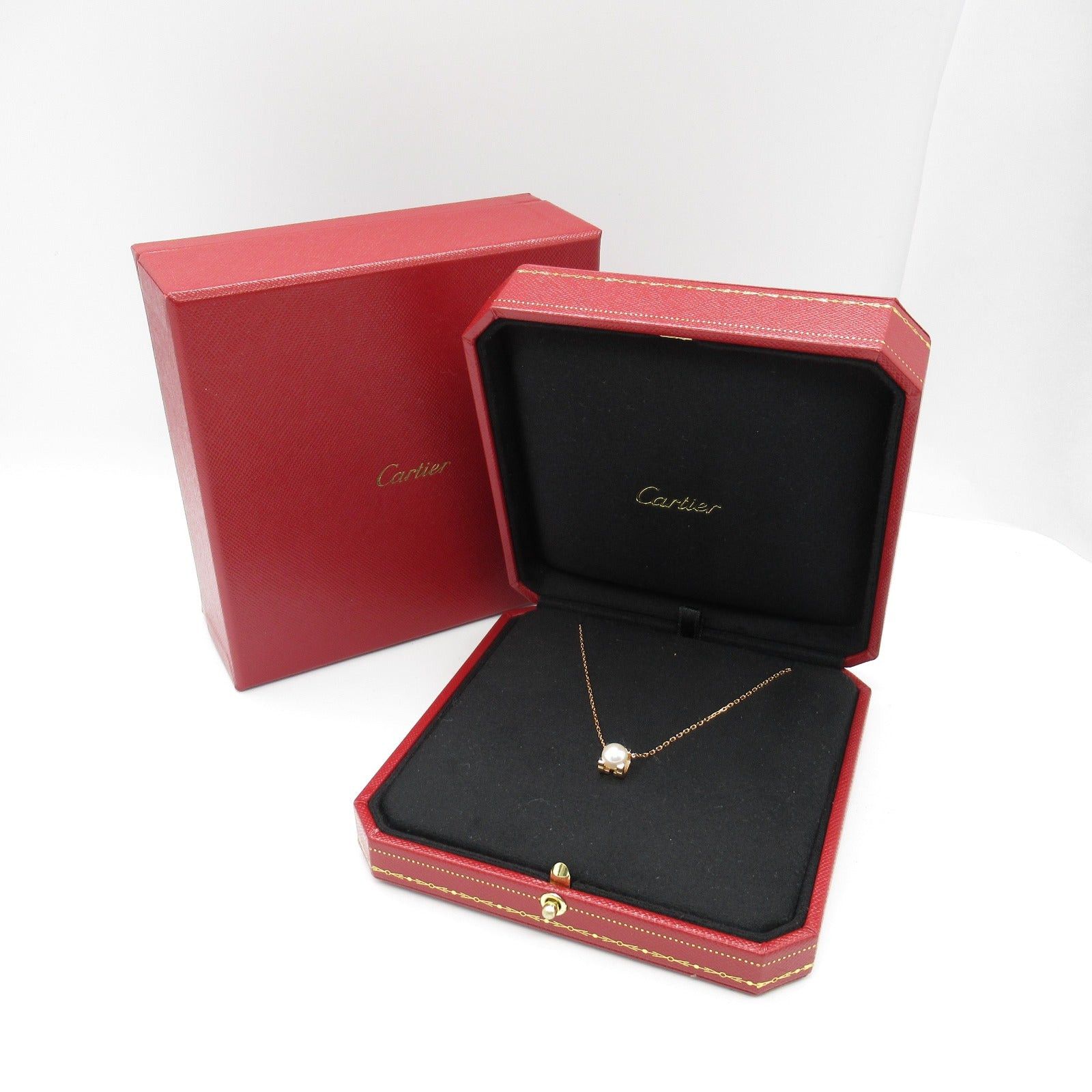 Cartier Cartier C De Cartier Pearl Necklace K18Pg (Pink Gold) White Size ONE SIZE - 7 Thumbnail