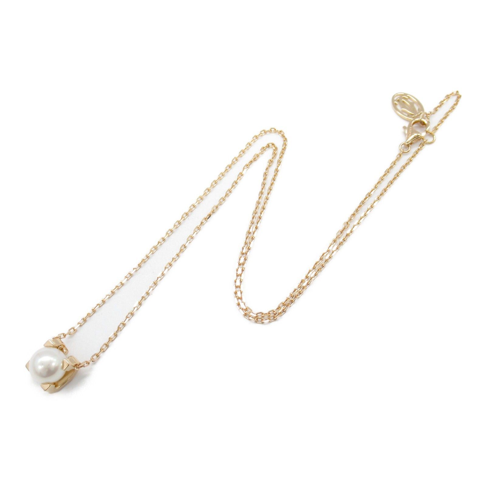 Cartier Cartier C De Cartier Pearl Necklace K18Pg (Pink Gold) White Size ONE SIZE - 3 Thumbnail