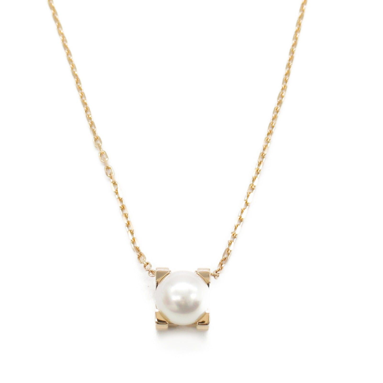 Cartier Cartier C De Cartier Pearl Necklace K18Pg (Pink Gold) White Size ONE SIZE - 2 Thumbnail