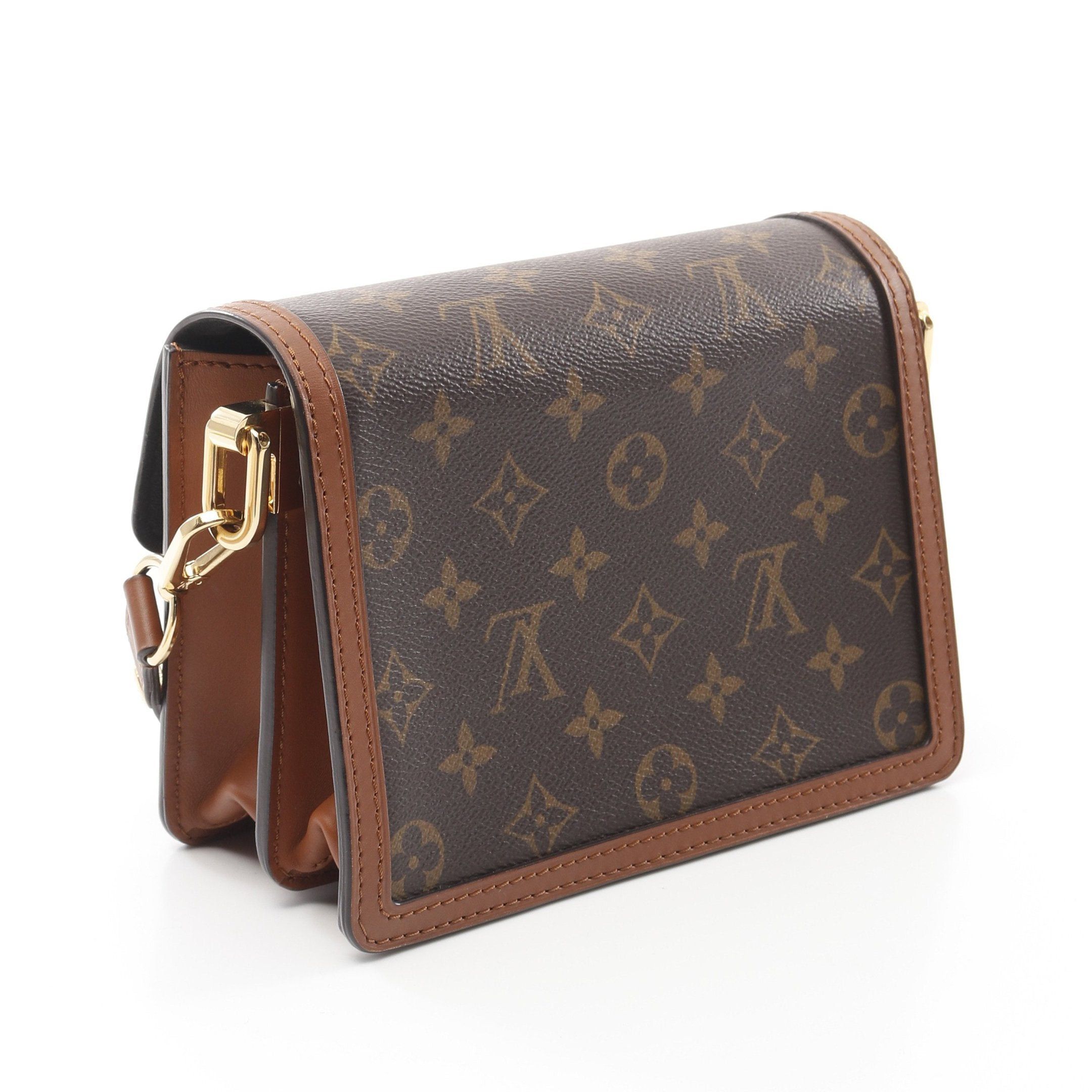 Louis Vuitton Louis Vuitton Dauphine Mini Monogram Reverse Shoulder Bag Leather Brown Beige Size ONE SIZE - 2 Thumbnail