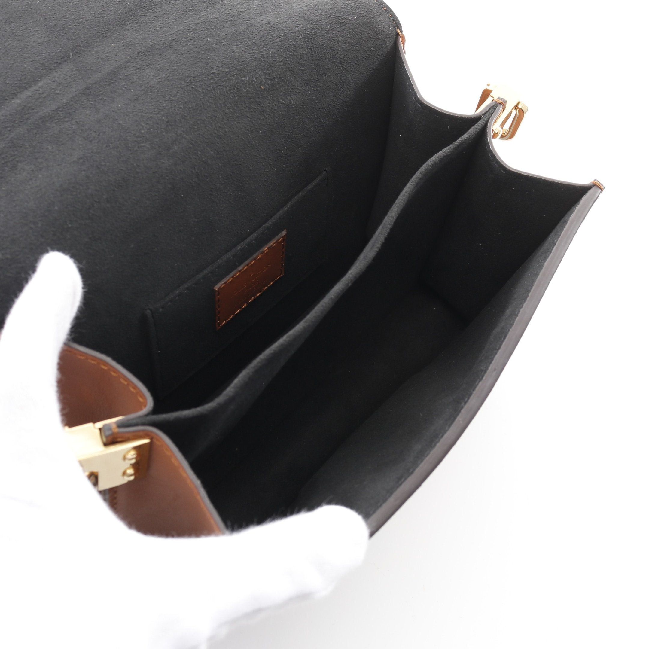 Louis Vuitton Louis Vuitton Dauphine Mini Monogram Reverse Shoulder Bag Leather Brown Beige Size ONE SIZE - 3 Thumbnail