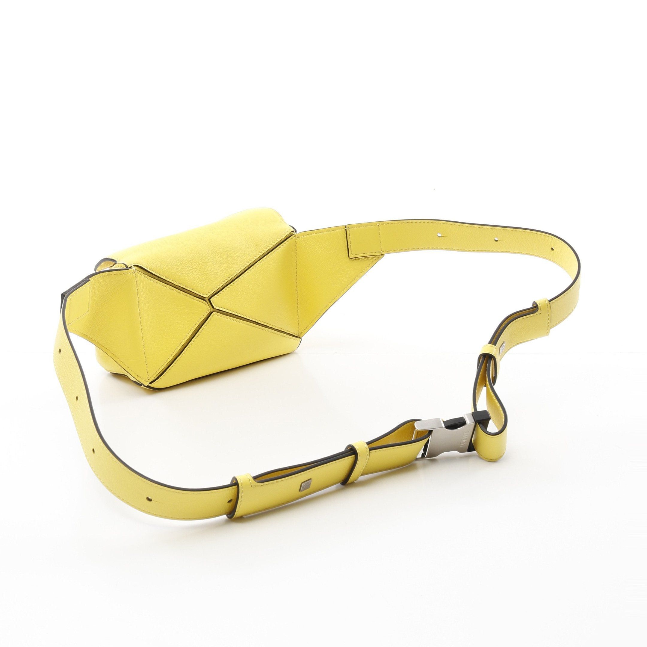 Loewe Loewe Puzzle Bum Bag Mini Body Leather Yellow Size ONE SIZE - 2 Thumbnail
