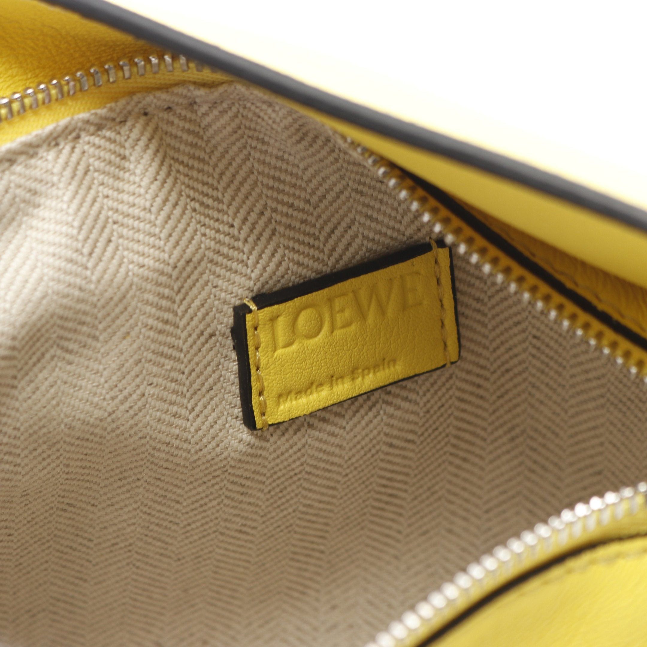 Loewe Loewe Puzzle Bum Bag Mini Body Leather Yellow Size ONE SIZE - 4 Thumbnail