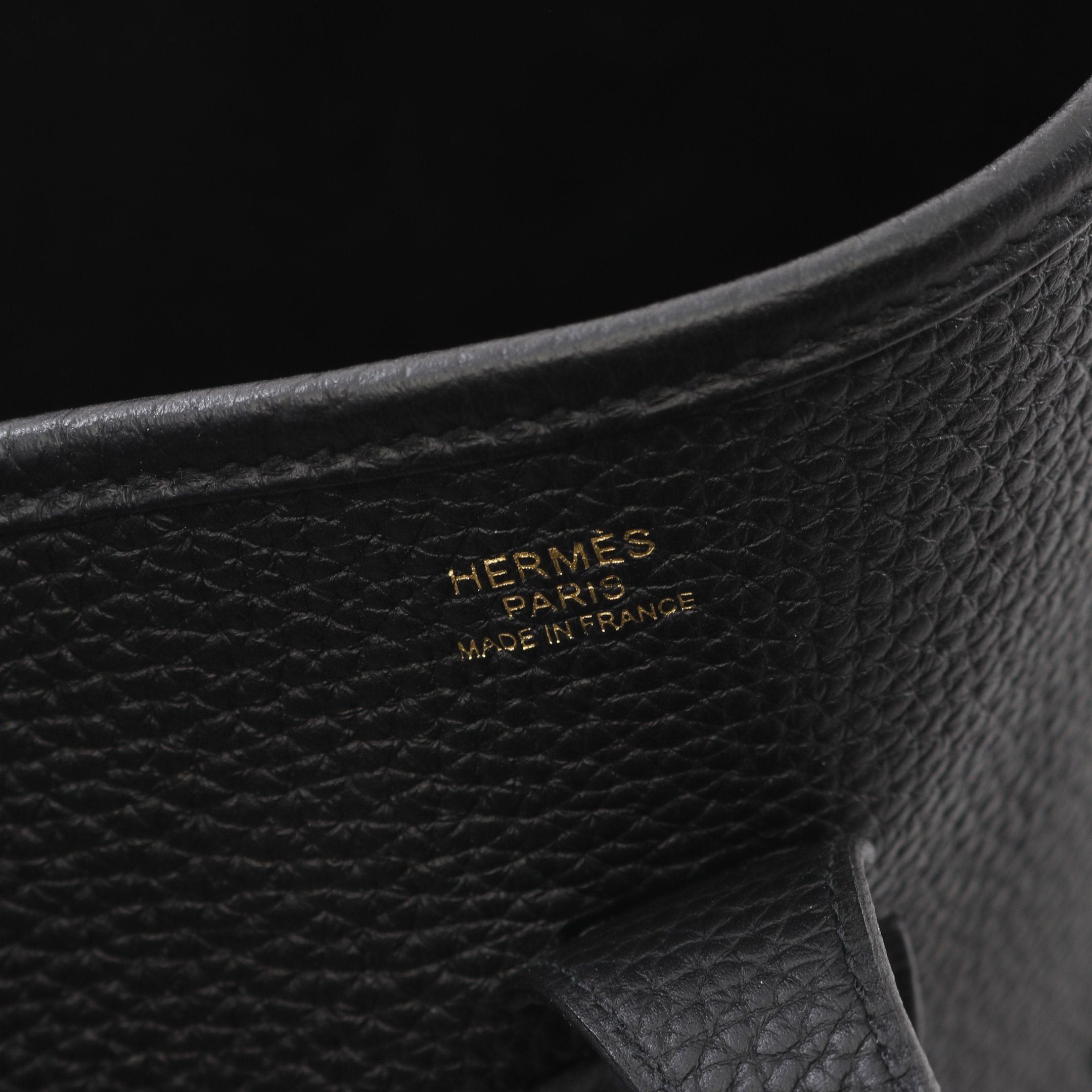 Hermes Hermes Evelyn 3 Troyes Pm Shoulder Bag Clemence Leather Black Gold Hardware B Stamp Size ONE SIZE - 4 Thumbnail
