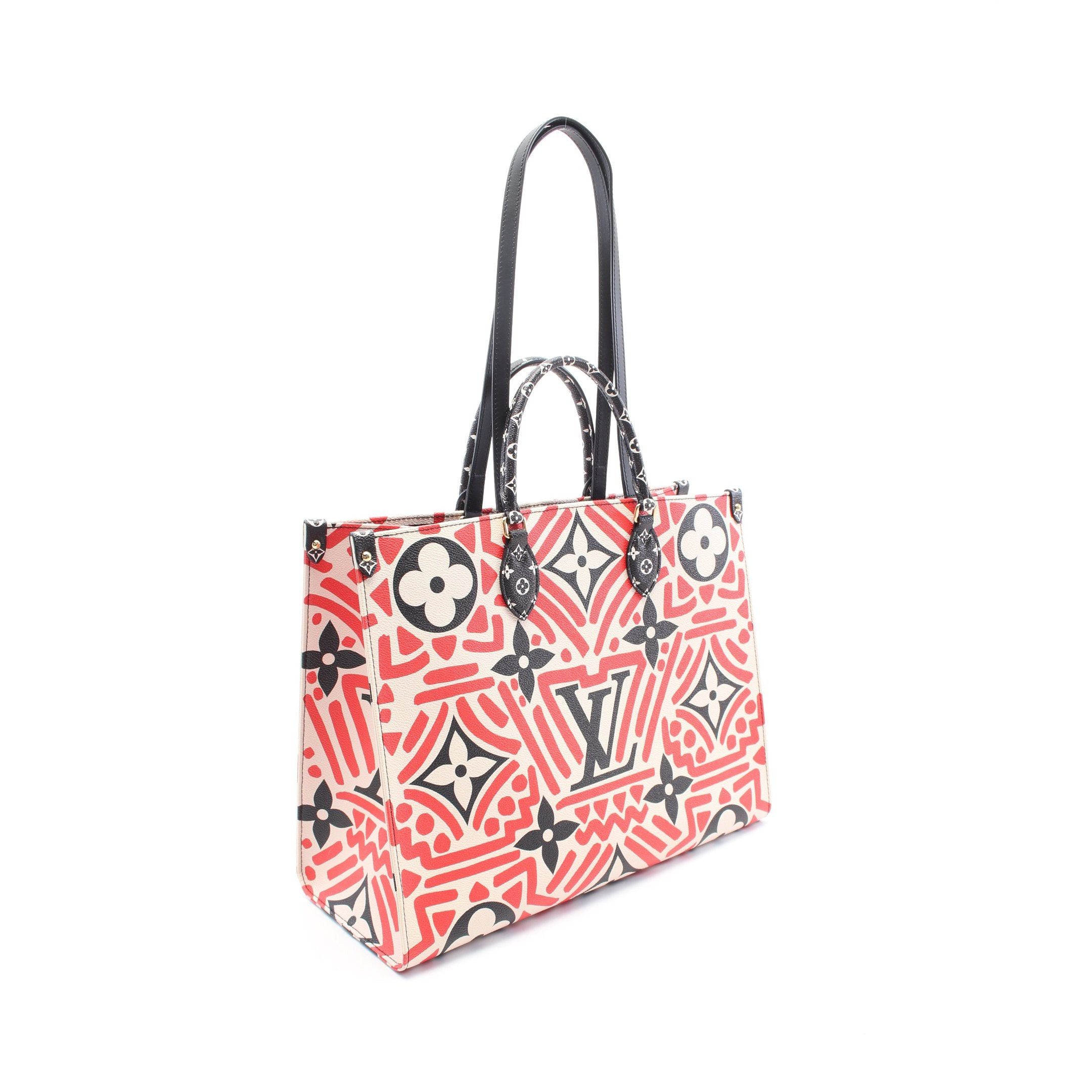 Louis Vuitton Louis Vuitton On-The-Go Gm Monogram Giant Lv Graffiti Claim Rouge Shoulder Bag Leather Ivory Multicolor Size ONE SIZE - 2 Thumbnail