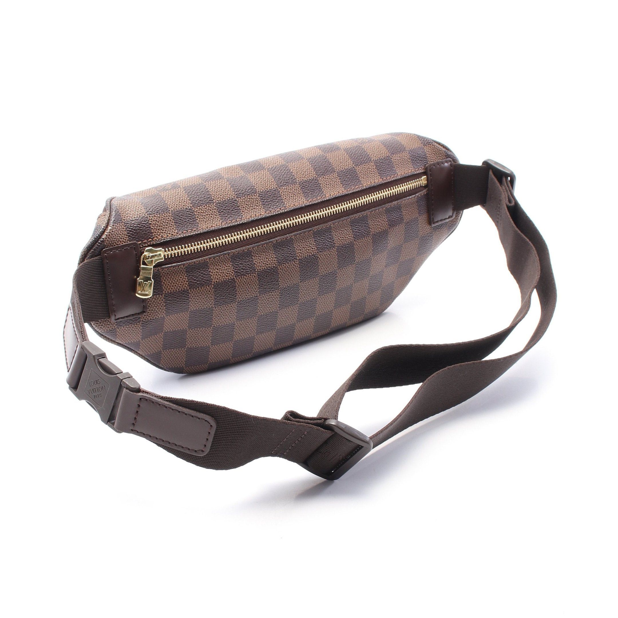 Louis Vuitton Louis Vuitton Bum Bag Melville Damier Ebene Body Waist Leather Brown Size ONE SIZE - 2 Thumbnail