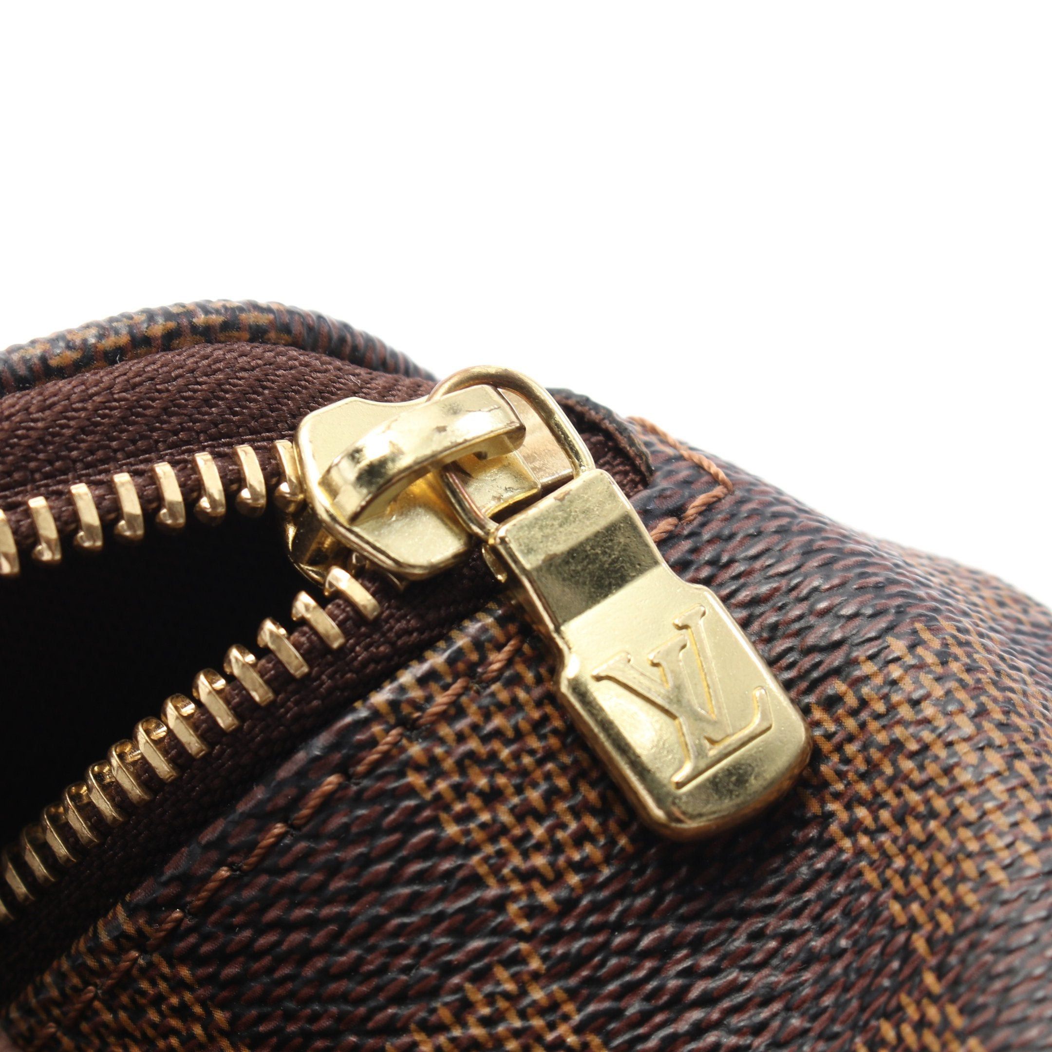 Louis Vuitton Louis Vuitton Bum Bag Melville Damier Ebene Body Waist Leather Brown Size ONE SIZE - 6 Thumbnail