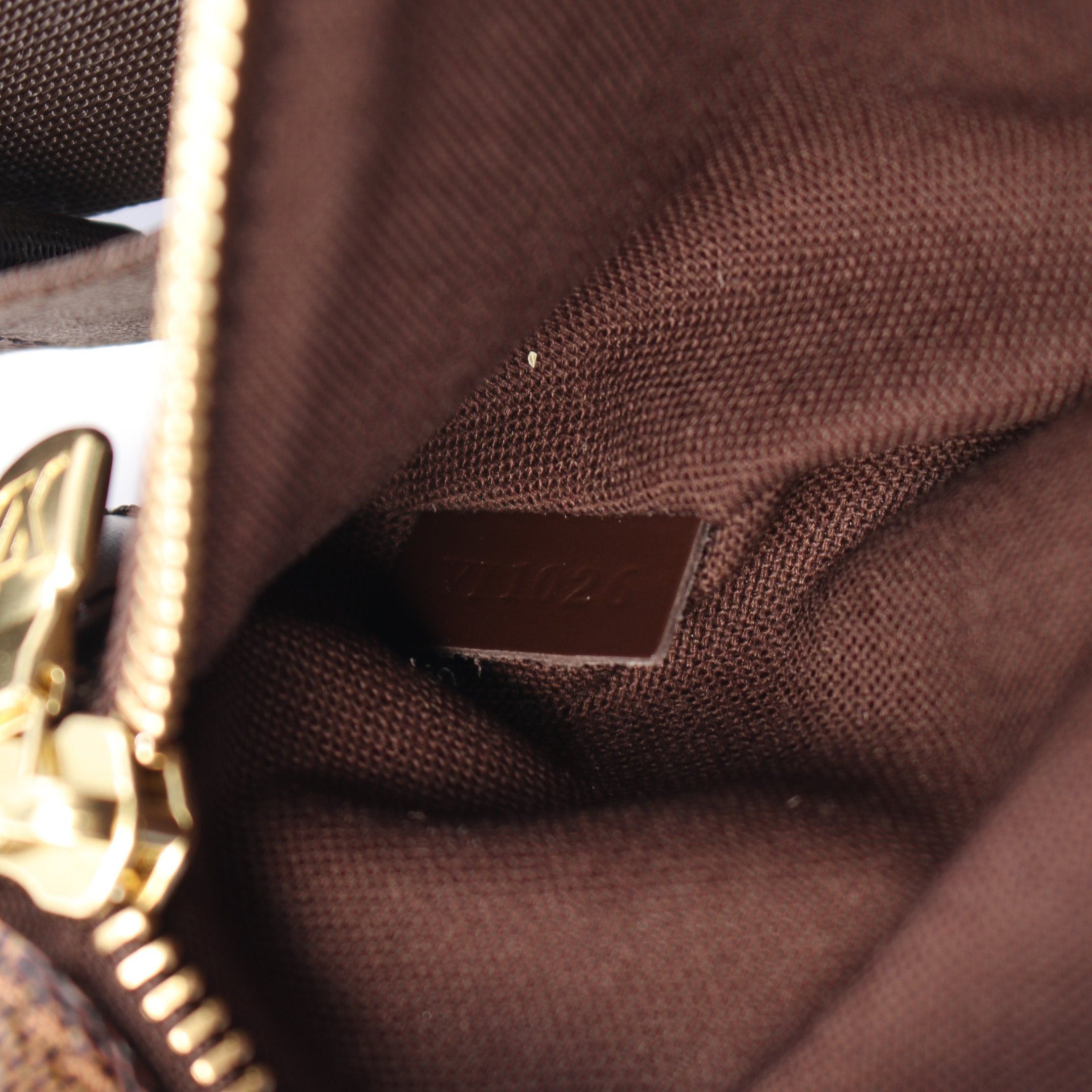 Louis Vuitton Louis Vuitton Bum Bag Melville Damier Ebene Body Waist Leather Brown Size ONE SIZE - 5 Thumbnail