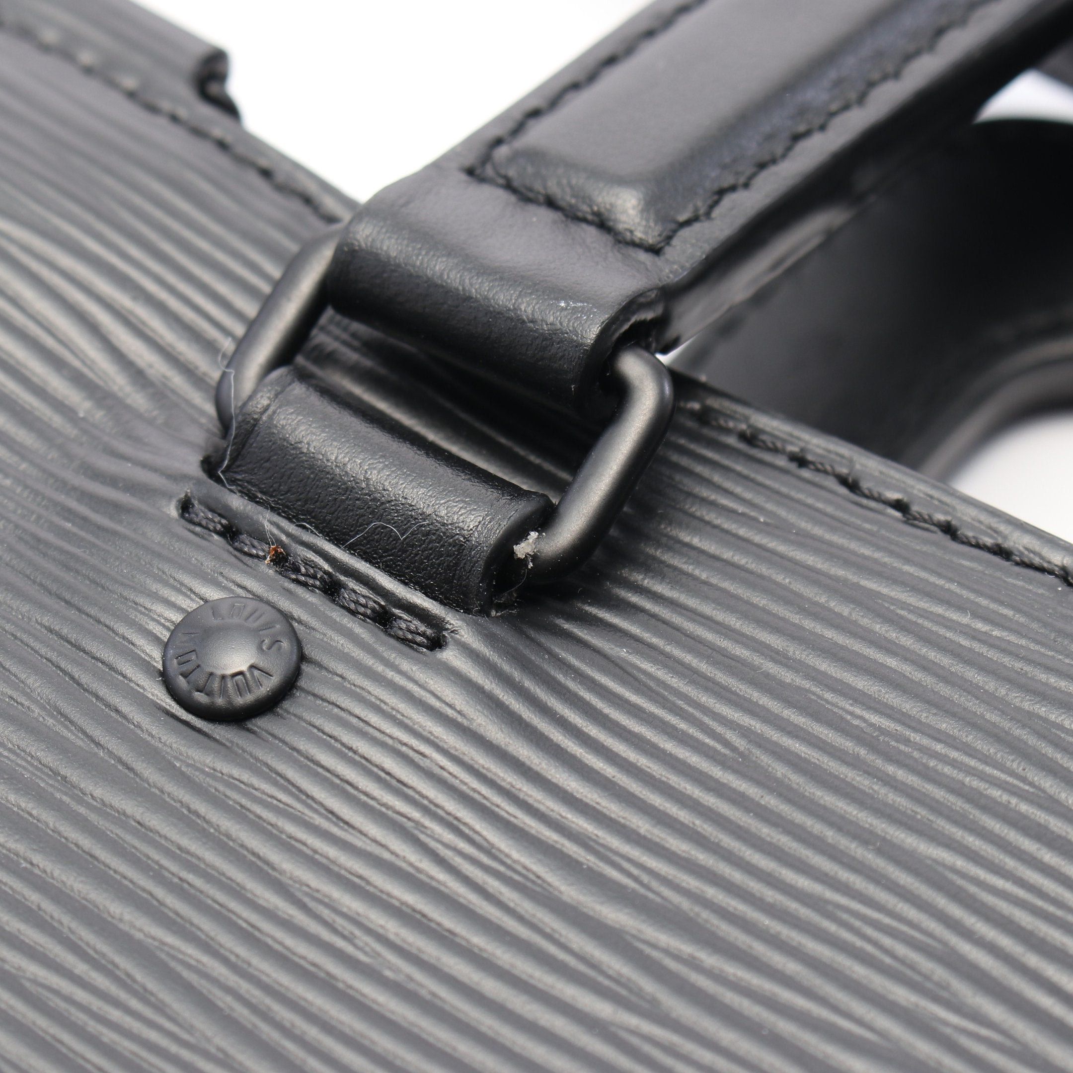 Louis Vuitton Louis Vuitton Sac Plat Fold Epi Noir Handbag Leather Black Size ONE SIZE - 7 Thumbnail