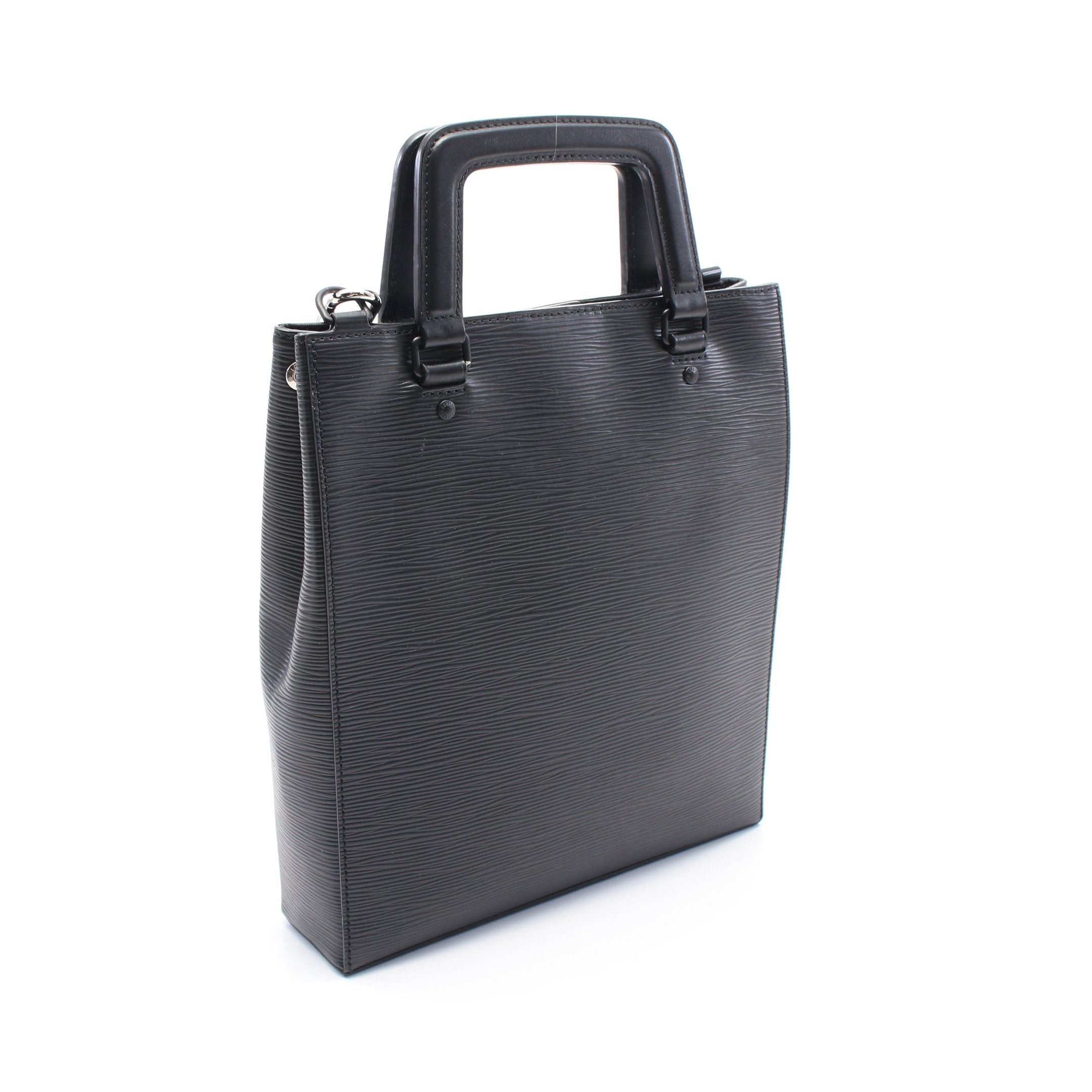 Louis Vuitton Louis Vuitton Sac Plat Fold Epi Noir Handbag Leather Black Size ONE SIZE - 2 Thumbnail