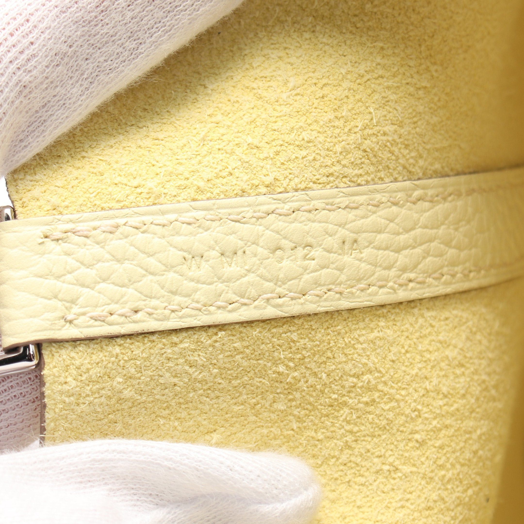 Hermes Hermes Picotan Lock Pm Jaune Milton Handbag Clemence Leather Light Yellow Silver Hardware Double Engraved Size ONE SIZE - 5 Thumbnail