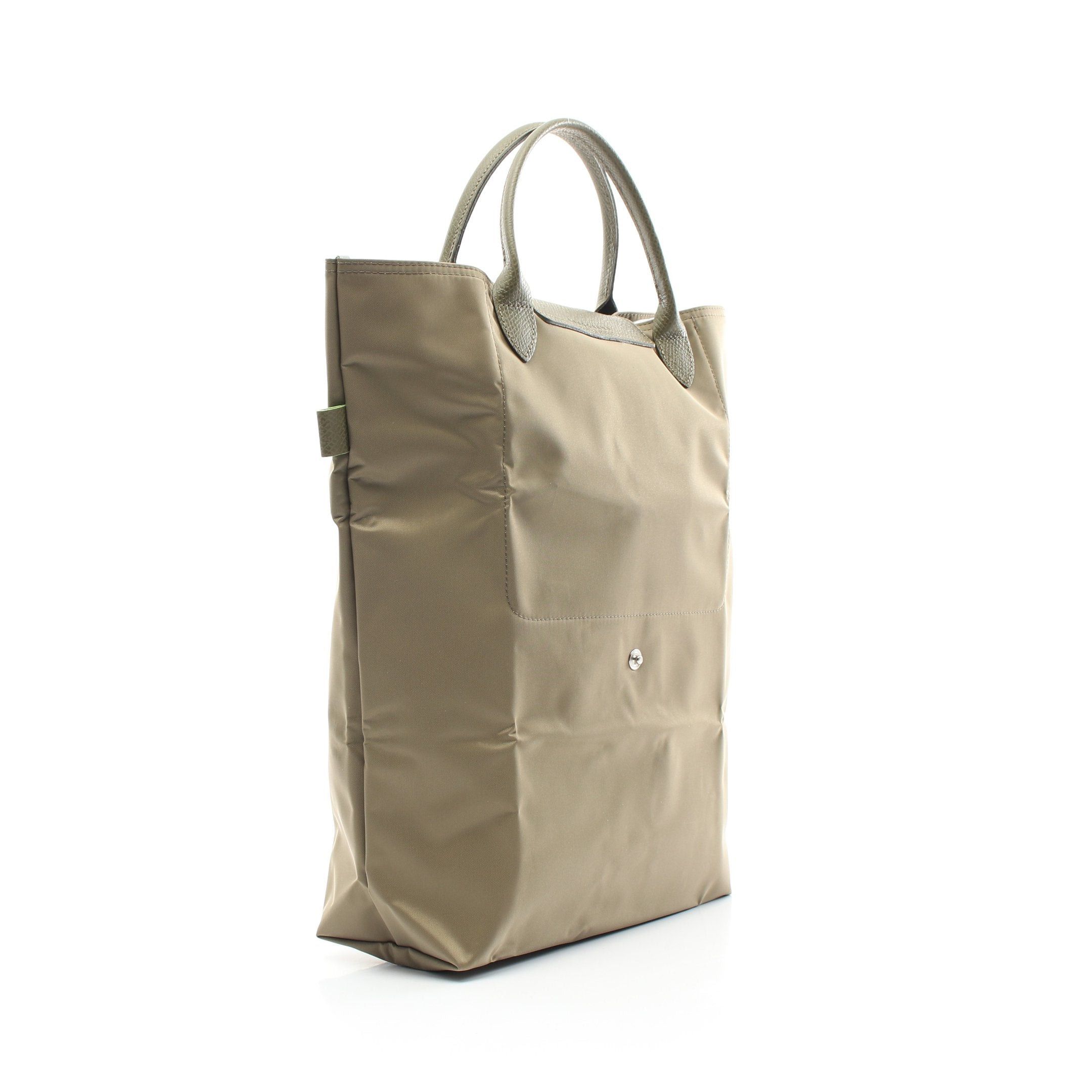 Longchamp Longchamp Le Preage Green M Shopping Bag Handbag Tote Nylon Leather Khaki Size ONE SIZE - 2 Thumbnail