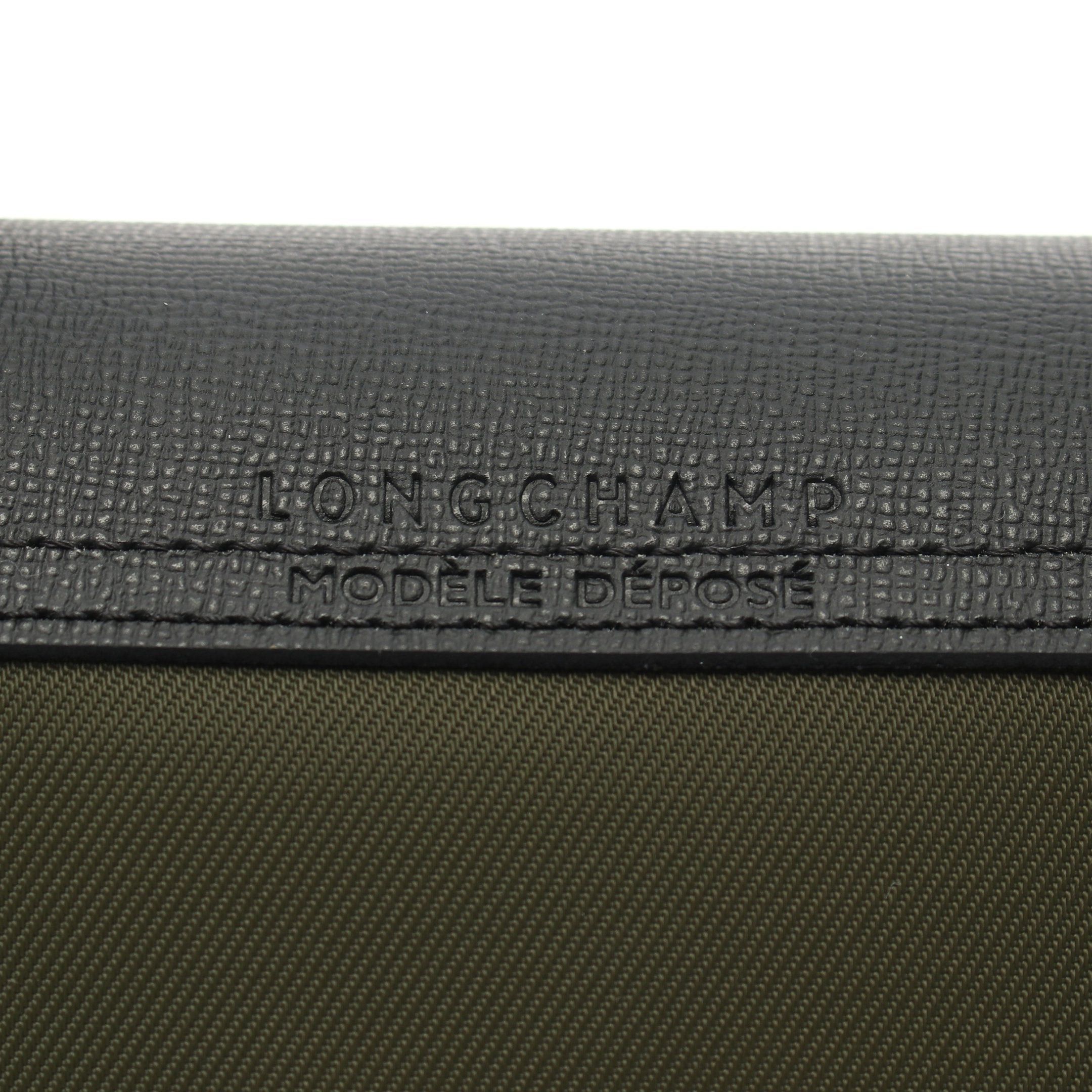 Longchamp Longchamp Le Preage Energy S Top Handle Handbag Tote Bag Nylon Leather Khaki Green Black Size ONE SIZE - 4 Thumbnail