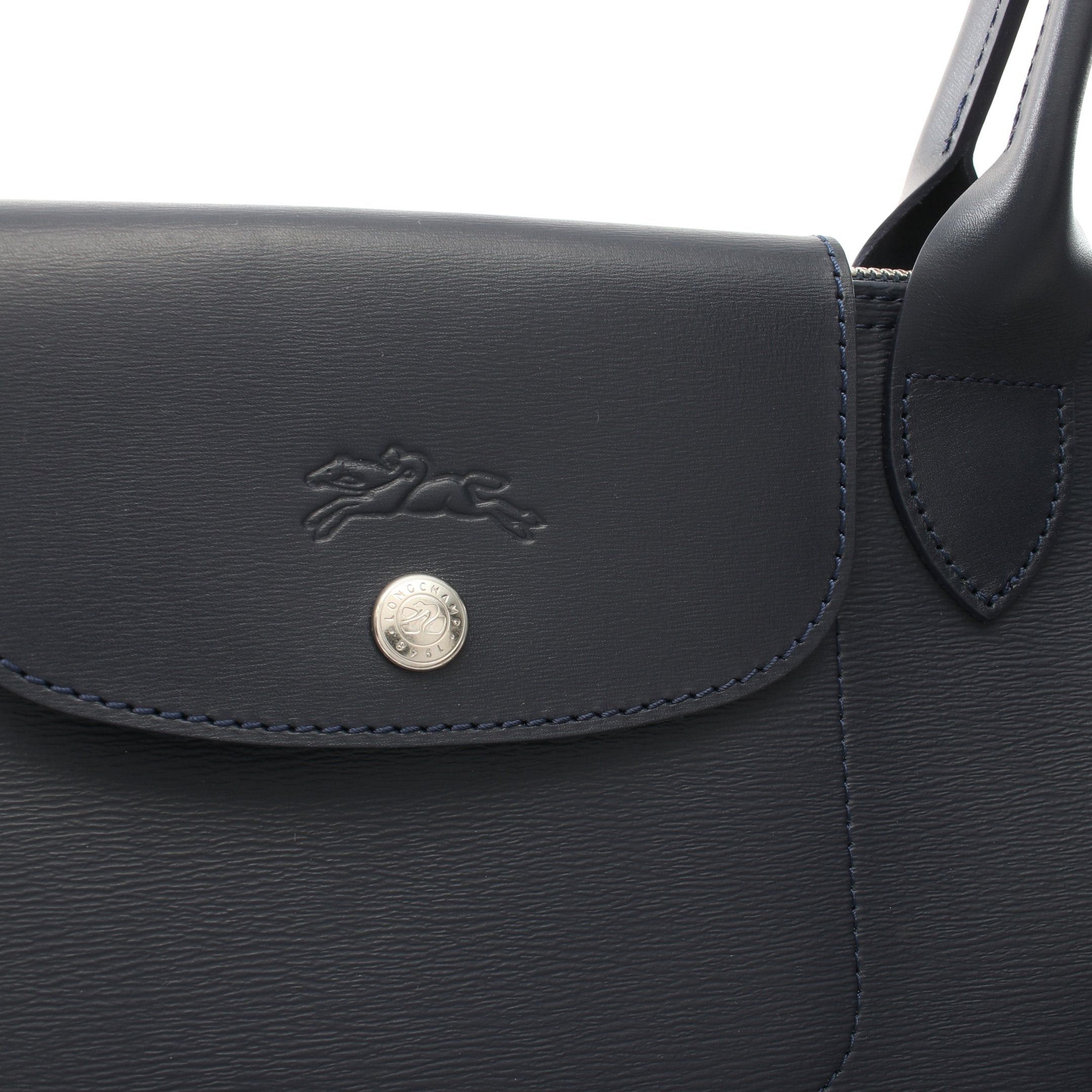 Longchamp Longchamp Le Preage City L Shoulder Bag Tote Leather Navy Size ONE SIZE - 7 Thumbnail