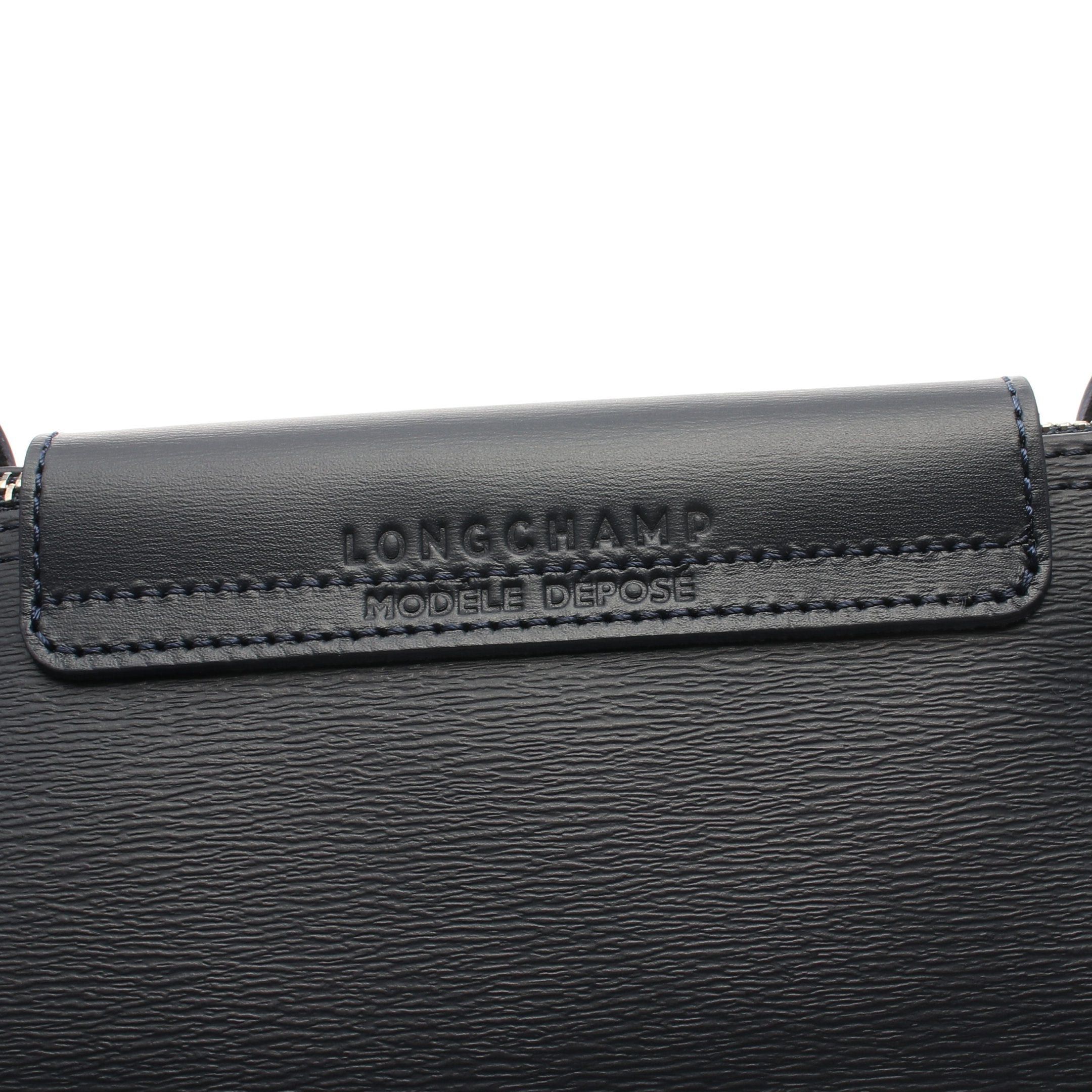 Longchamp Longchamp Le Preage City Shoulder Bag Tote Leather Navy Size ONE SIZE - 4 Thumbnail