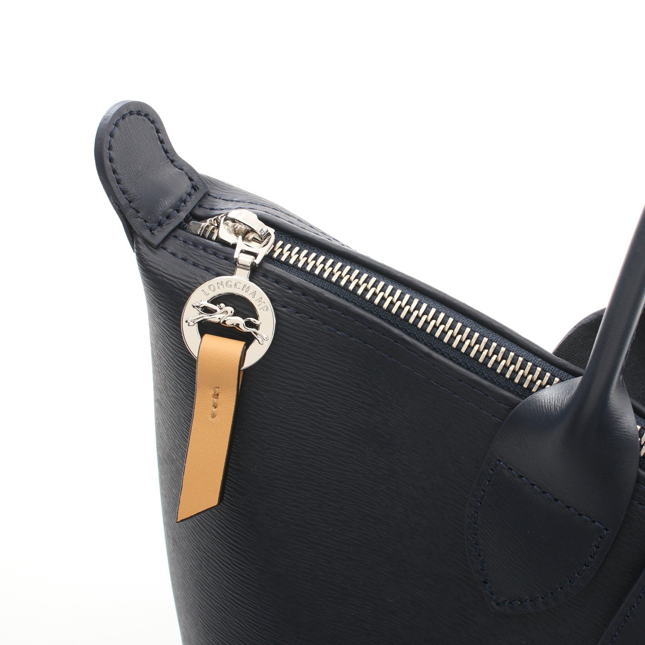 Longchamp Longchamp Le Preage City Shoulder Bag Tote Leather Navy Size ONE SIZE - 8 Thumbnail